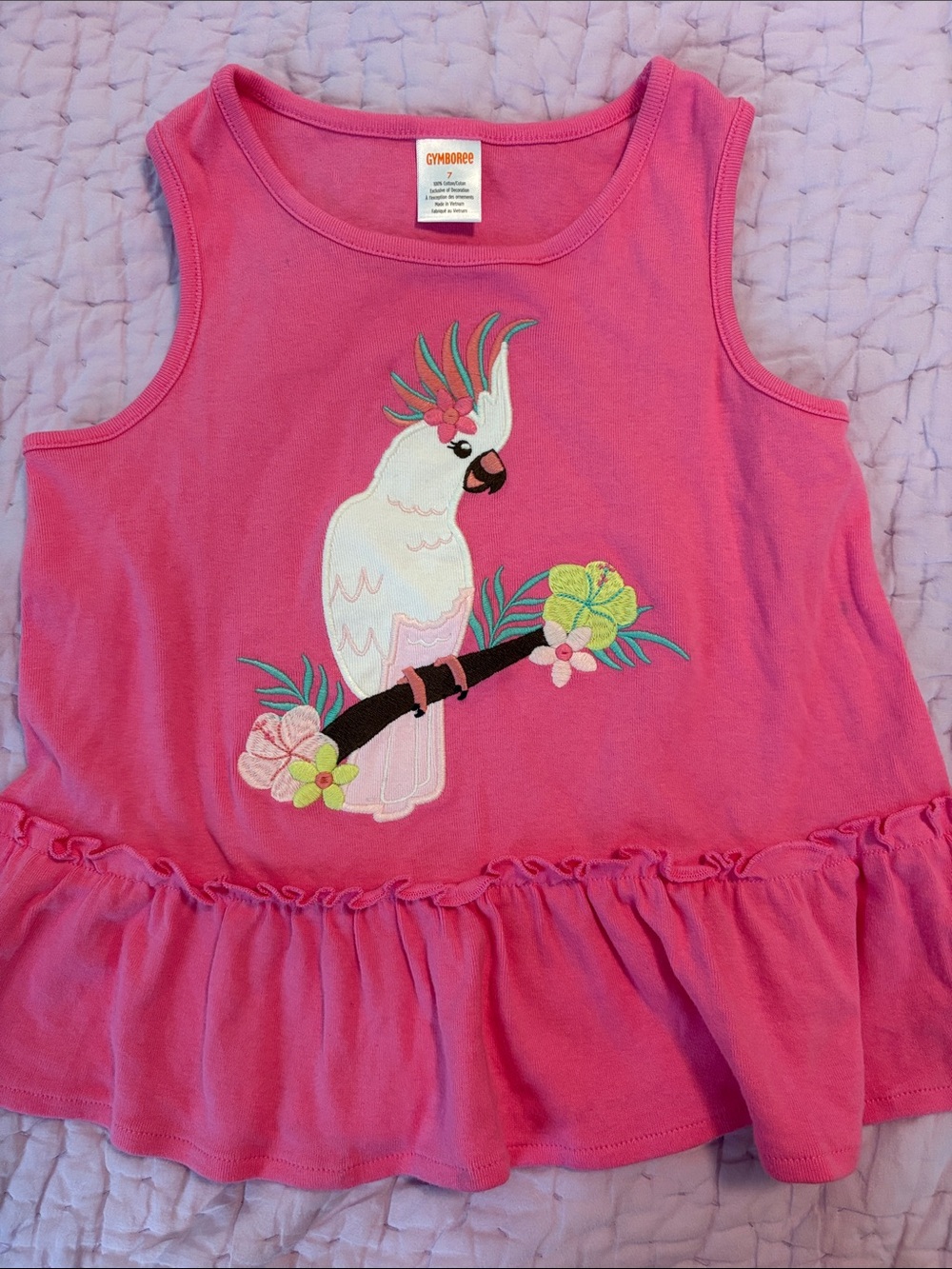 Gymboree embroidered bird top